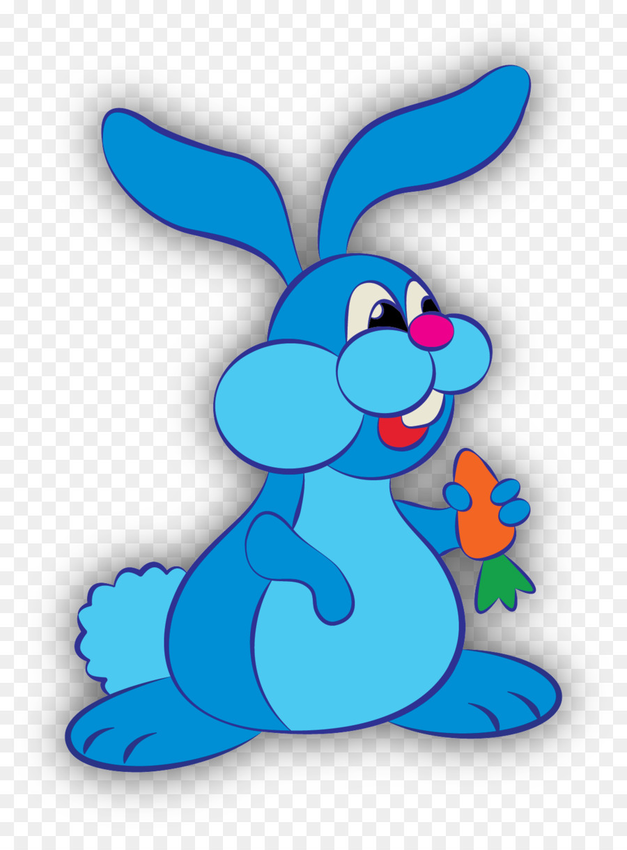Europäische Kaninchen Kaninchen Blaue Zeichnung Kleine Graue Kaninchen - Kaninchen