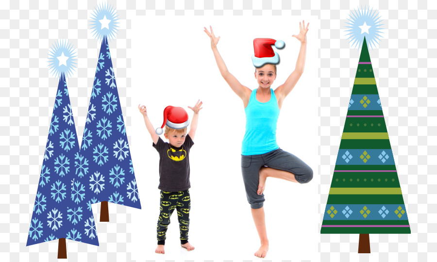 Weihnachts-Yoga-Kind Vriksasana Asento - yoga kids