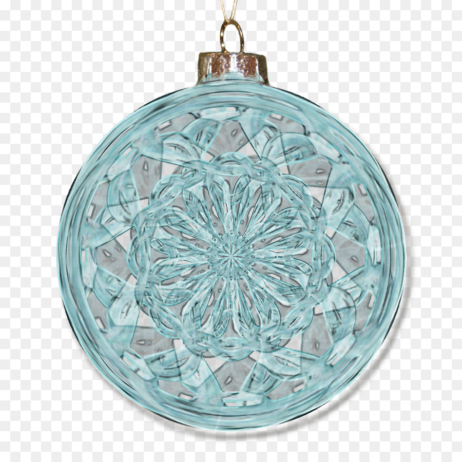 Türkis-Glas Christmas ornament Türkis - Kugeln