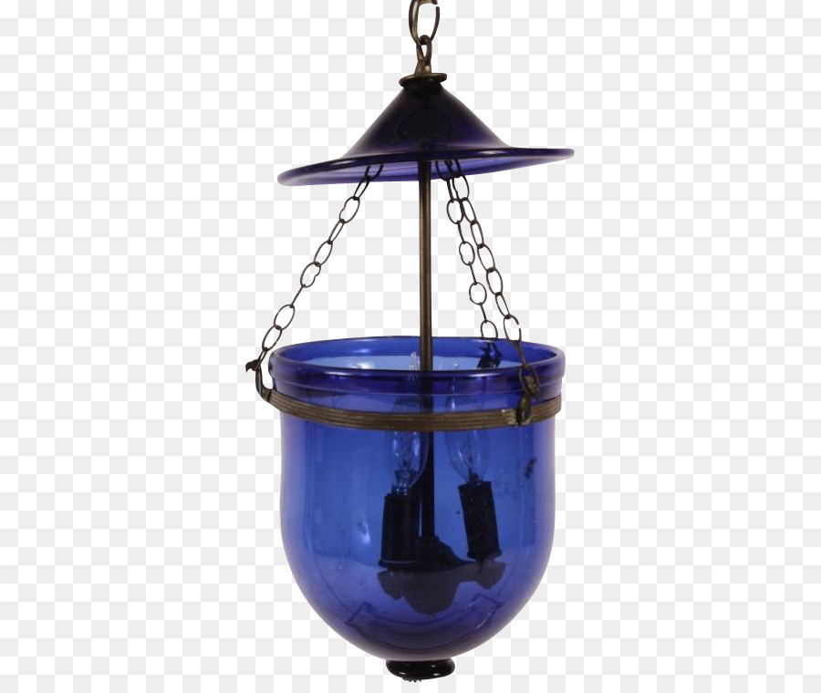 Beleuchtung, Bell-jar-Glas Kobalt blau - continental Schattierung