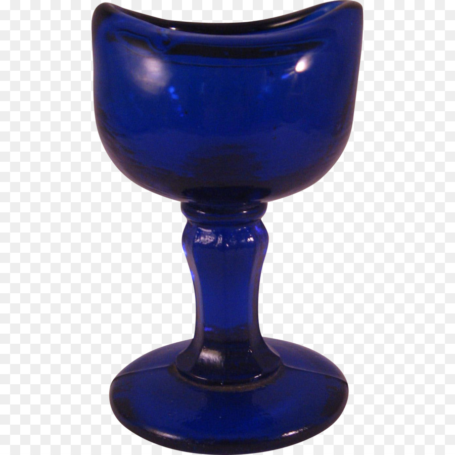 Wein-Glas Becher Geschirr Kobalt blau - Glas
