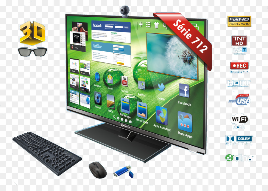 Smart-TV-3D-Fernseher Video-Download - led tv