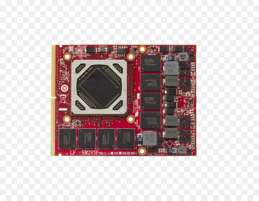 Grafikkarten & Video Adapter Radeon Mobile PCI Express Modul Advanced Micro Devices, Graphics processing unit - Tech Postkarte