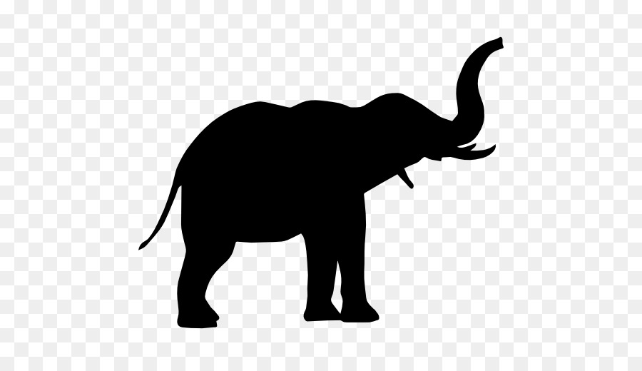 Elefanten silhouette - Elefanten Vektor