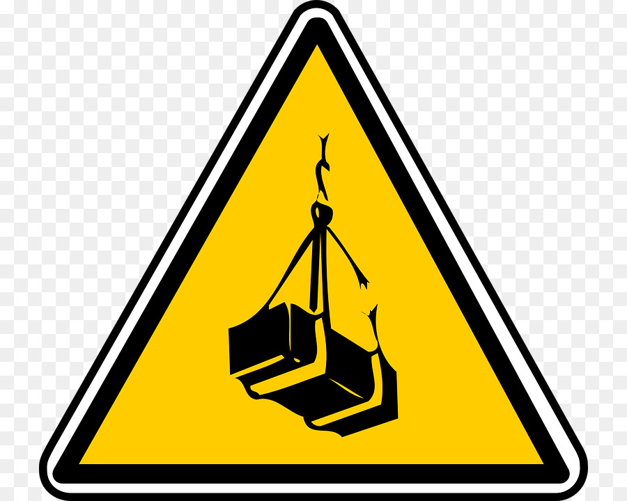 Simbolo di pericolo Avvertenza segno clipart - sollevamento