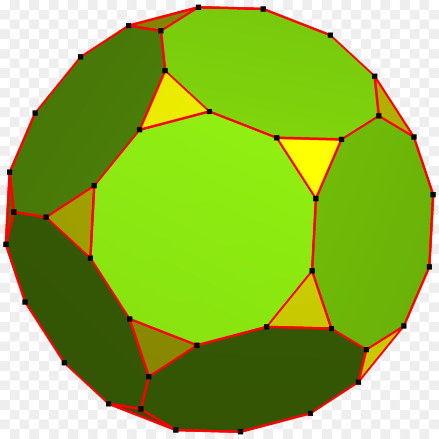 Troncato dodecaedro Troncamento di Archimede solido Decagon - colore creativo