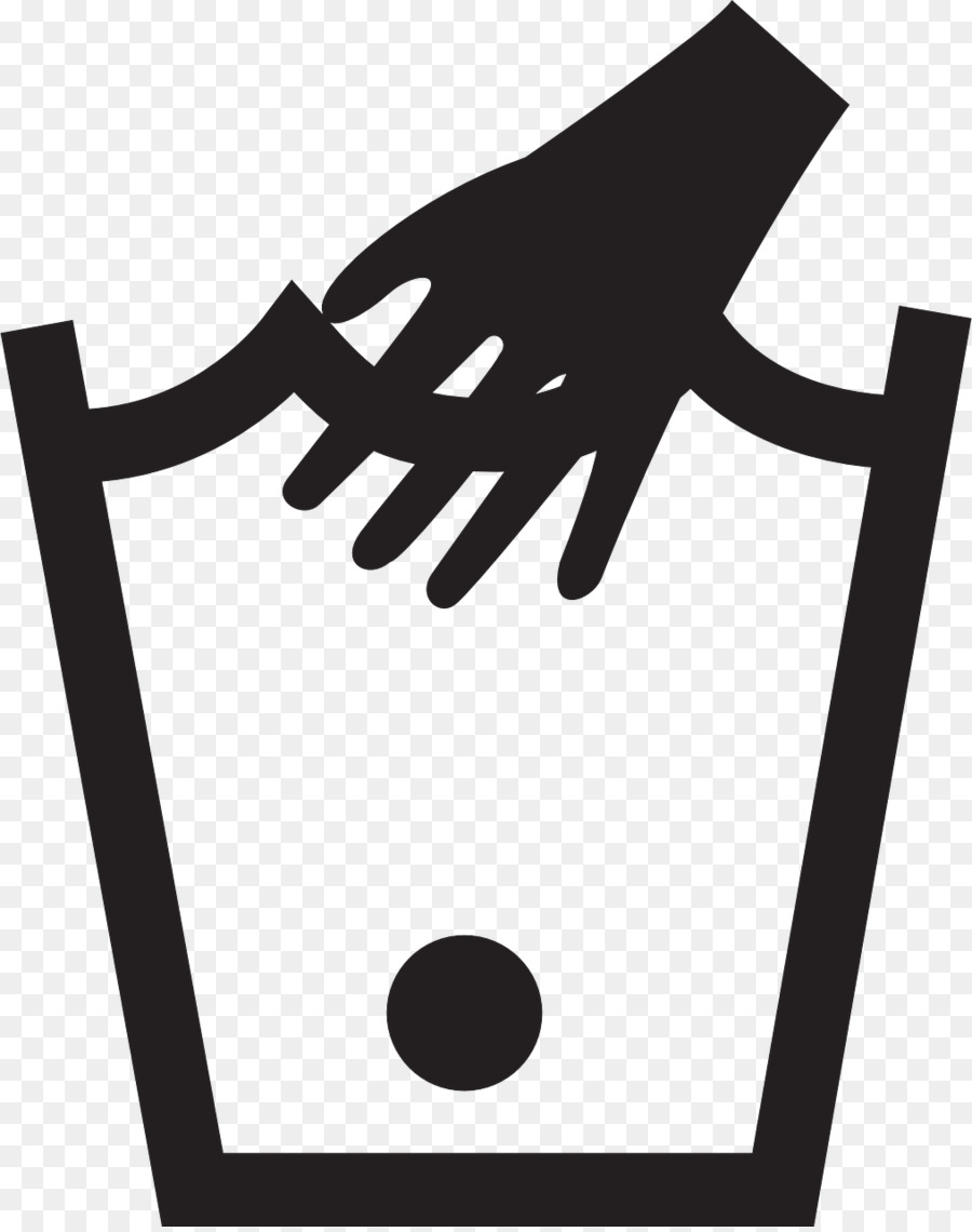Wäscheservice-symbol Hand waschen - Symbol
