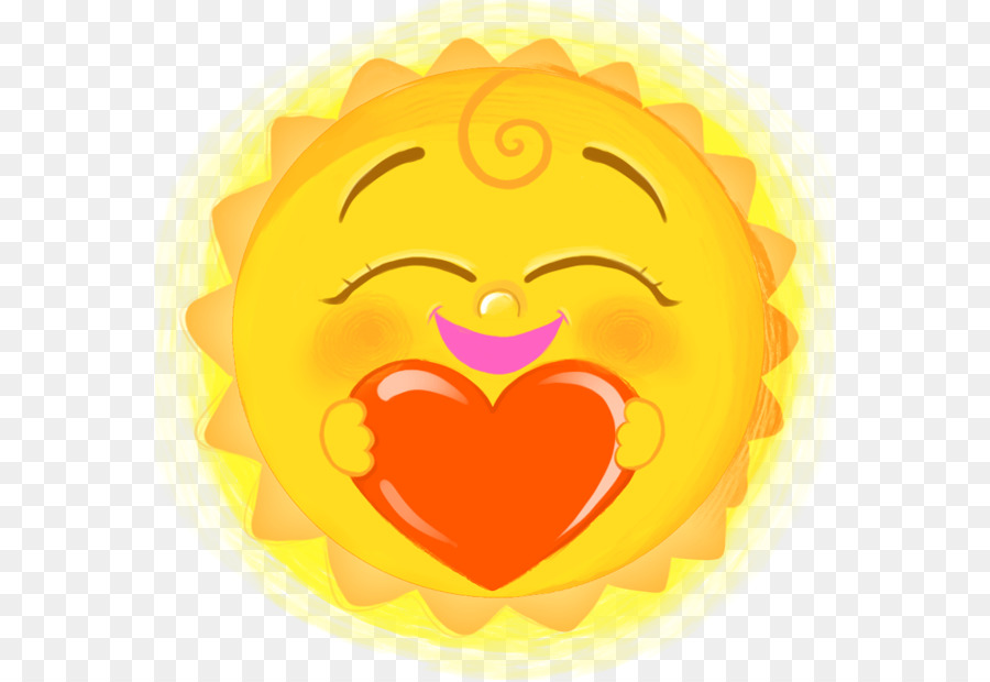 Emoji Emoticon Smiley Adesivo Cuore - saluti di buon mattino