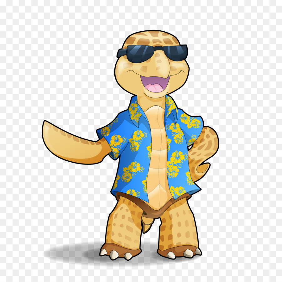 Aloha-shirt Cartoon Hawaii Kleidung - Schildkröte cartoon