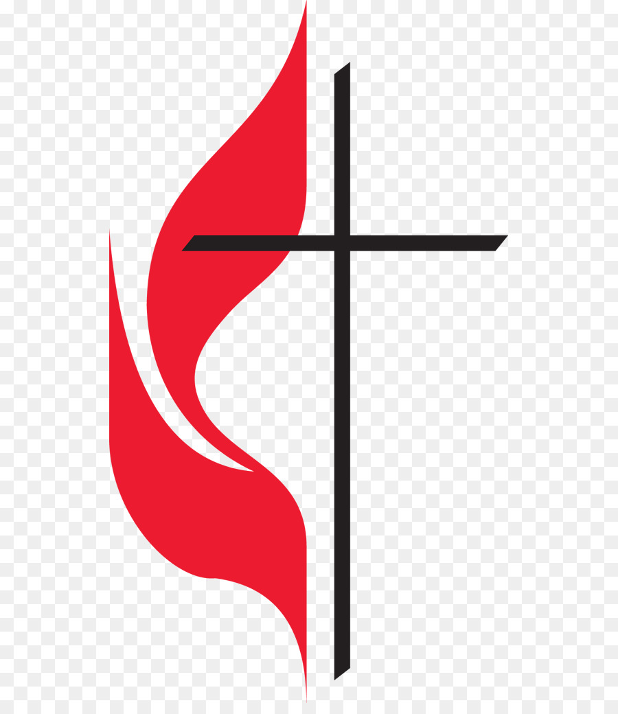 Hoa Methodist Cross và ngọn lửa giám lý Kitô giáo Hội thiên Chúa - hoa véc tơ