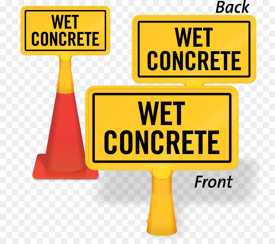 Traffico cartello pavimento Bagnato segno Chevrolet Corvette Pedonale - strada di cemento