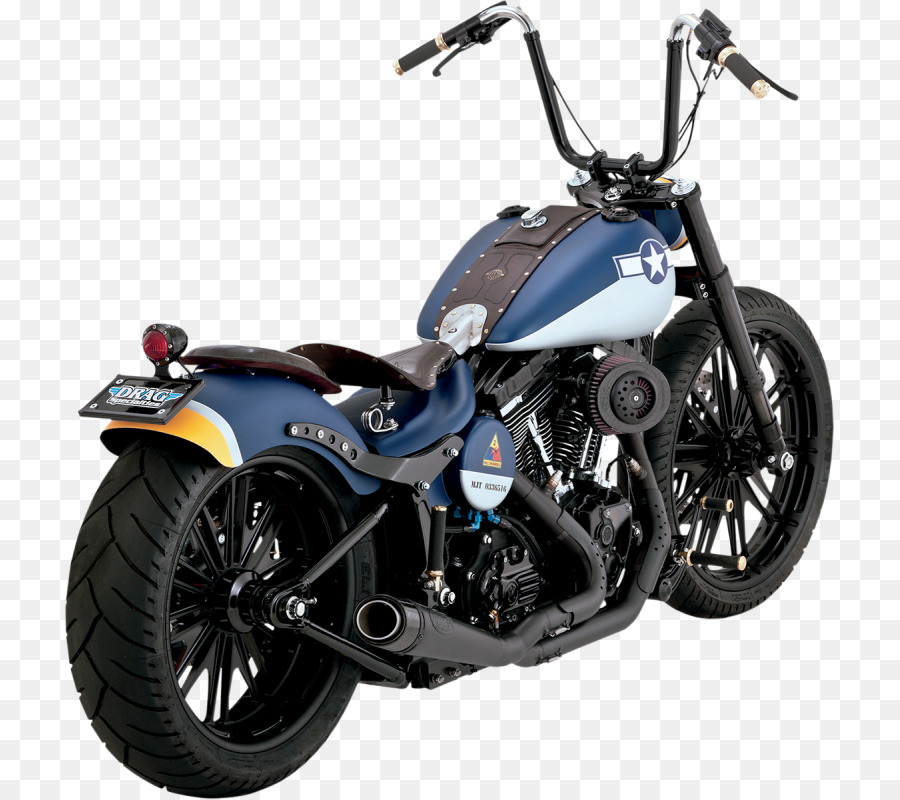 Auspuffanlage Luftfilter Motorrad Harley-Davidson Softail - Fischschwanz