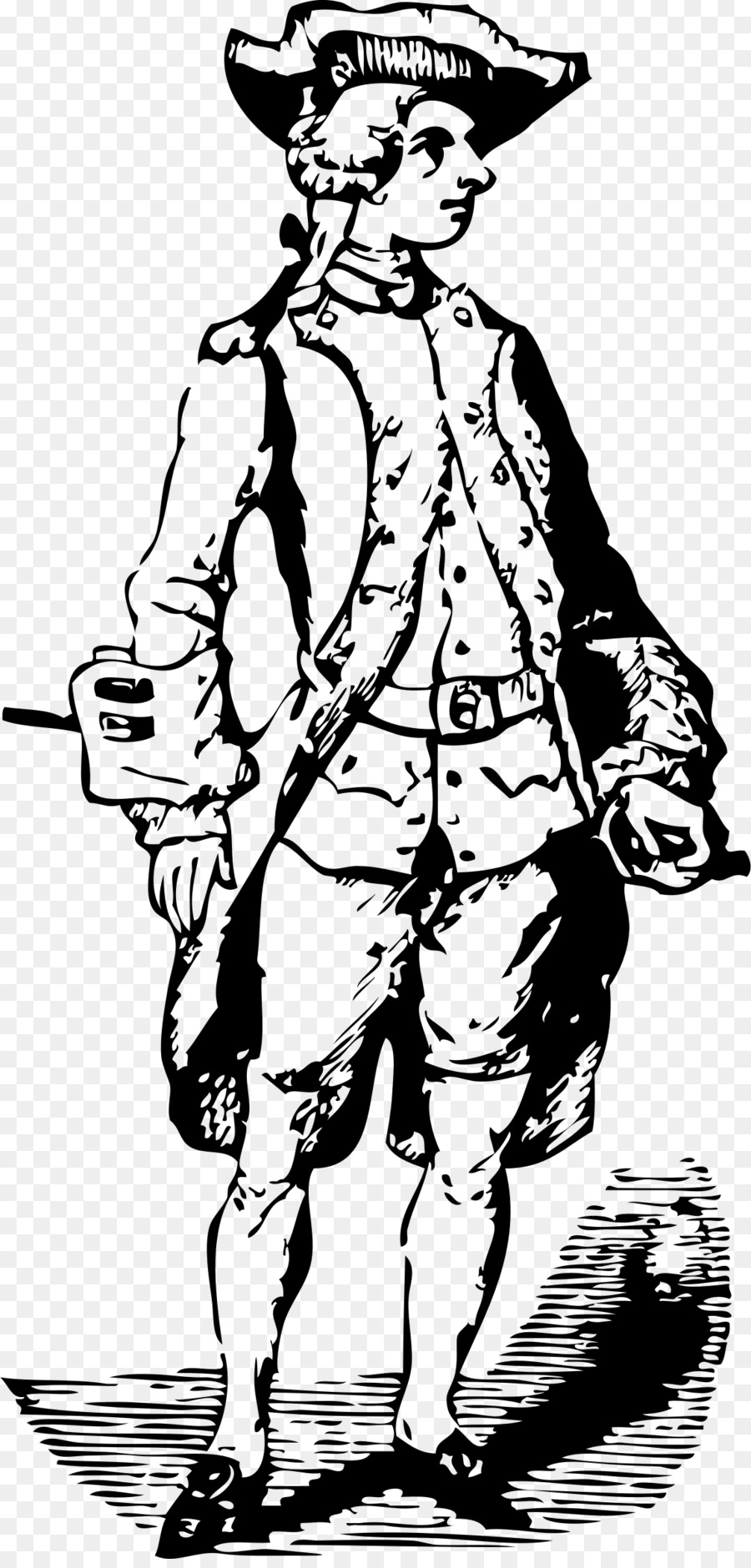 Amerikanischen Revolutionären Krieges Roten Mantel Soldat Zeichnung - Soldat