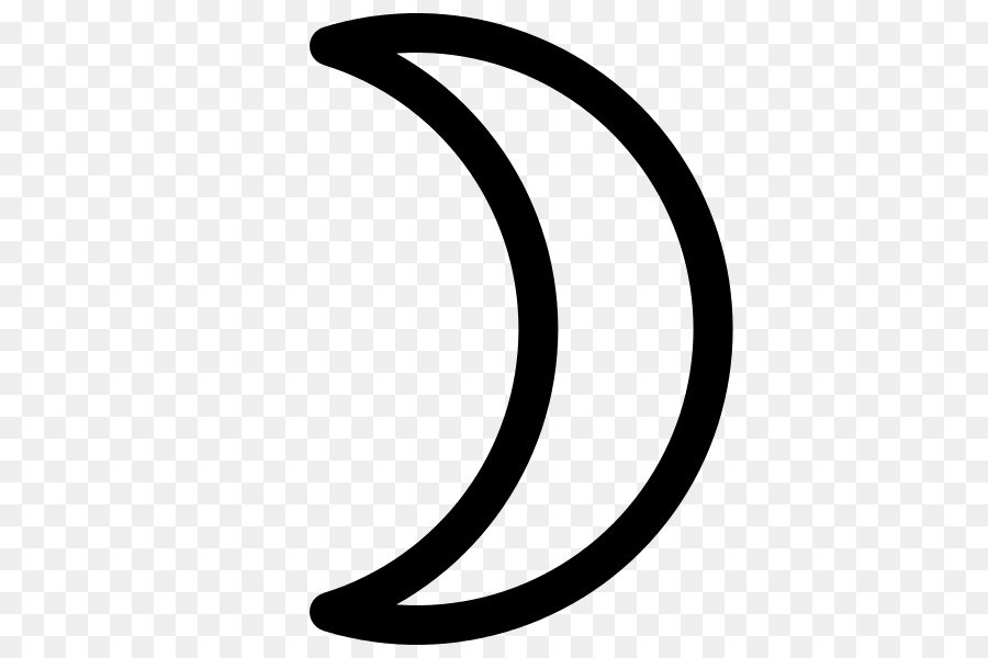 Sternzeichen Astronomische Symbole Mond, Astrologische Symbole - Crescent