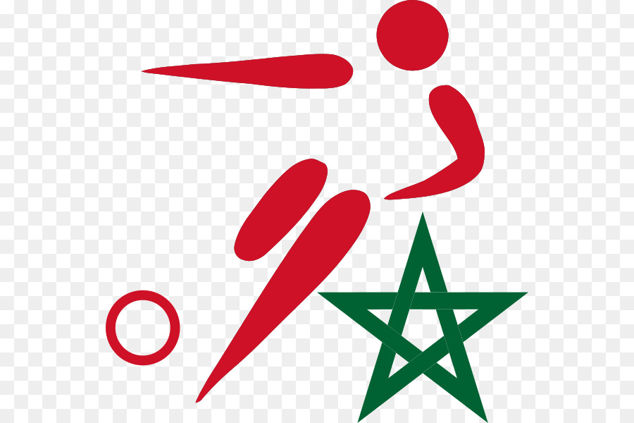 Flagge von Marokko Fünf-Stern - Marokko Flagge