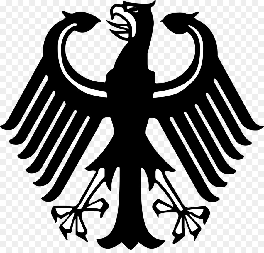 Stemma della Germania Aquila Repubblica di Weimar - bianco halo