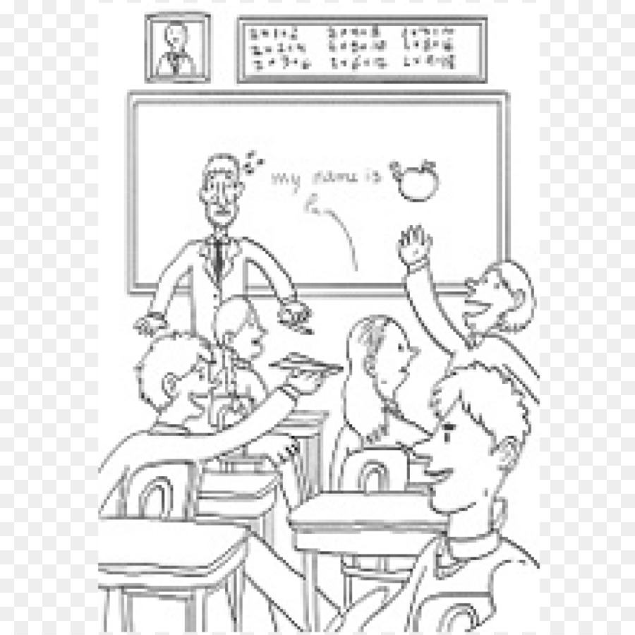 A classroom. Illustration of a clean and empty classroom. | CanStock