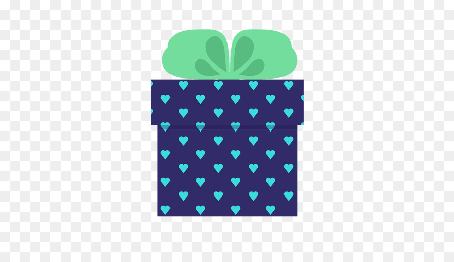 Geschenk-Karton - blau Geschenk box