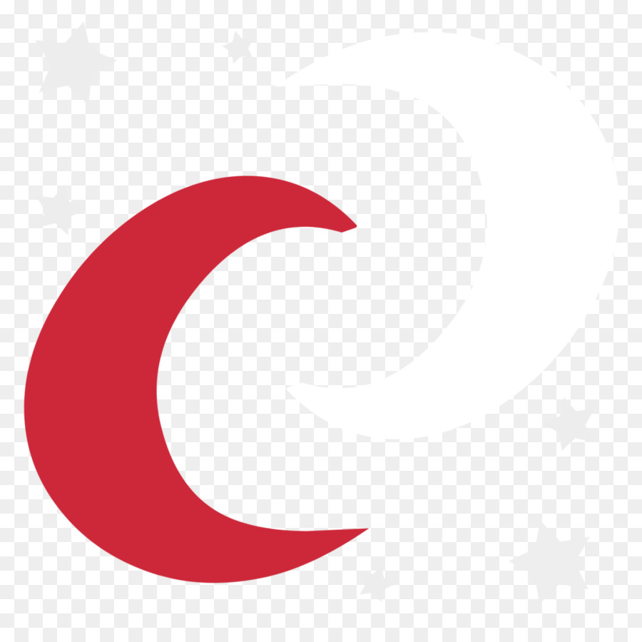 Halbmond-Symbol Kreis-Logo - Mondlicht