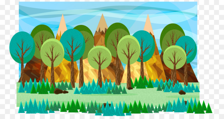 Grafik-design Wald - cartoon Wald