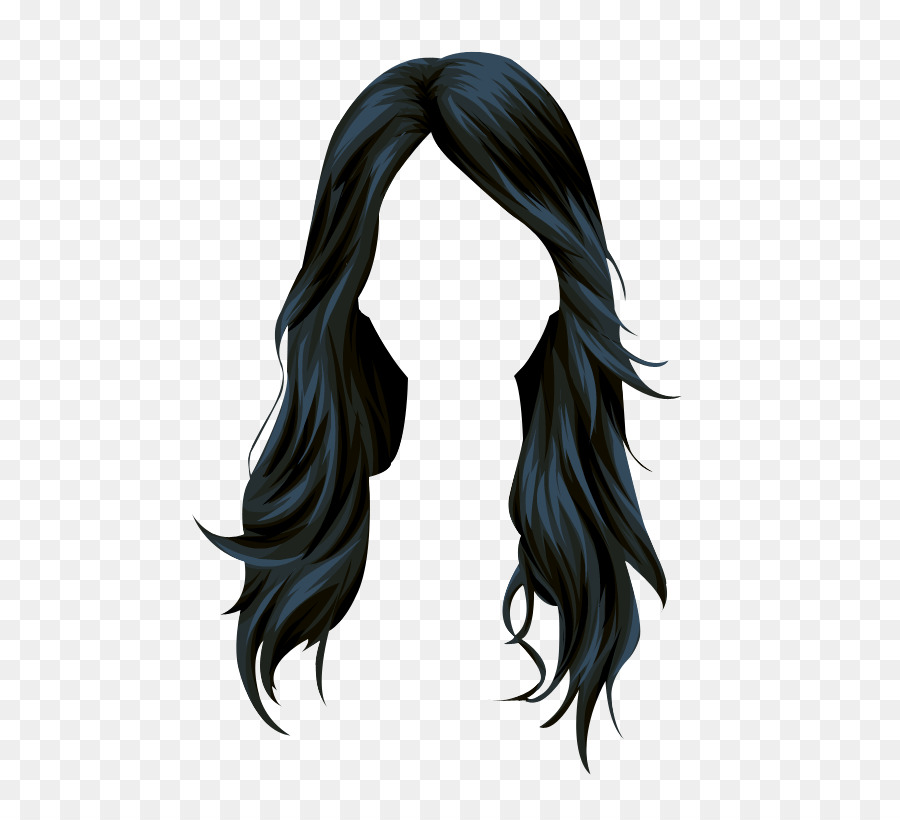 Stardoll capelli Neri Parrucca capelli Lunghi - capelli ...