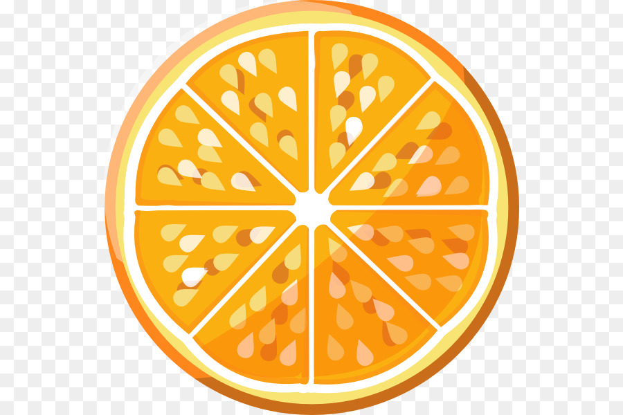 Orange juice, Flat design Skeuomorph - Scheiben Vektor