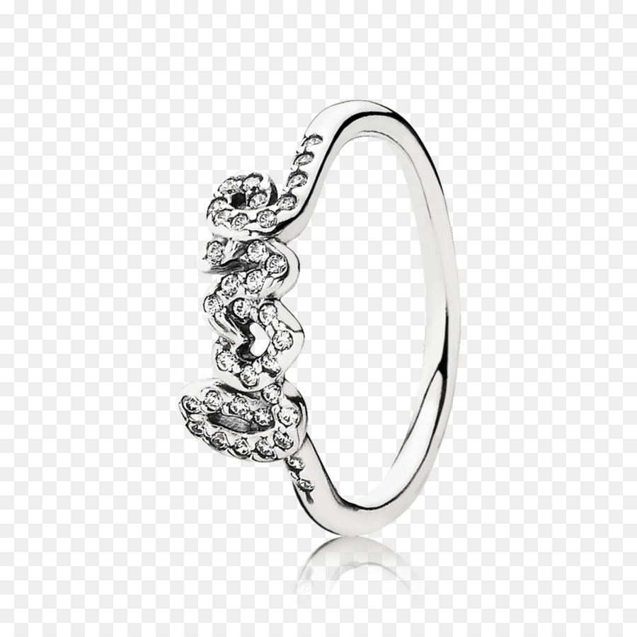 Pandora Ring Cubic Zirkonia-Charm-Armband-Schmuck - Leucht Ring