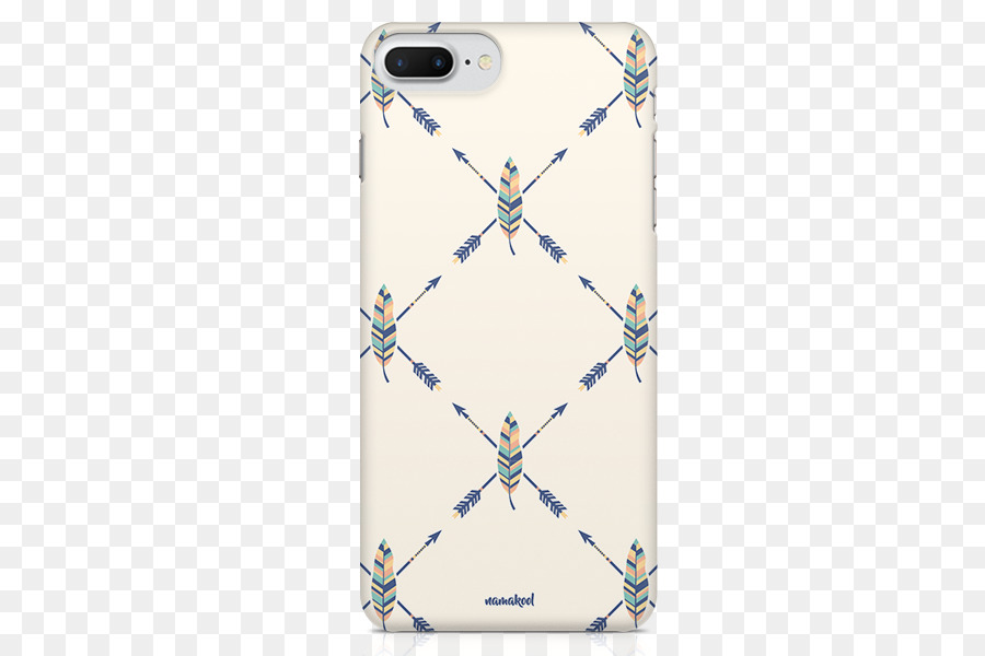 iPhone 7 Plus-Handy-Zubehör Symmetrie Muster - Feder Muster