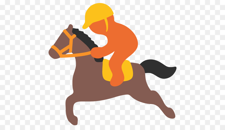 Apple Color Emoji Cavallo Adesivo di messaggistica di Testo - corsa di cavalli