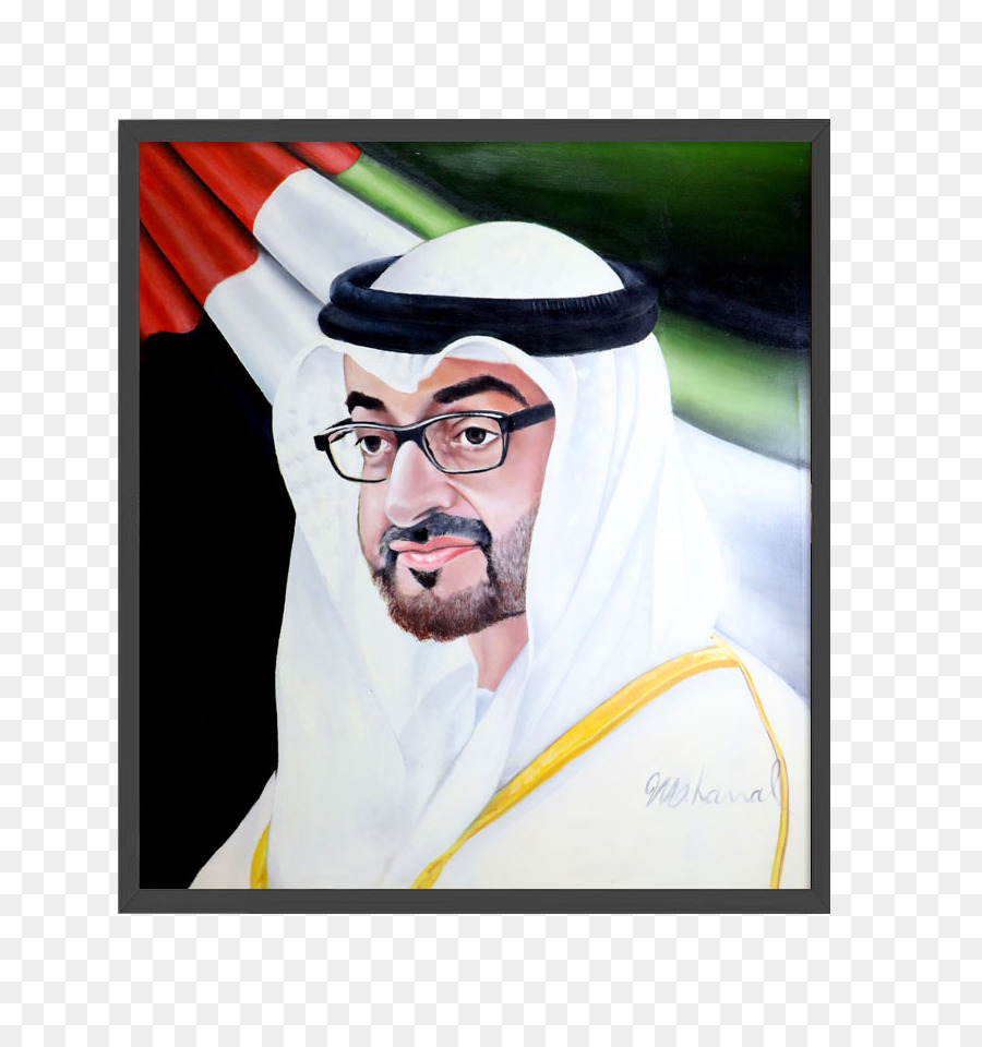 Mohammed bin Zayed Al Nahyan Kunst Öl Malerei Porträt - Mohammed