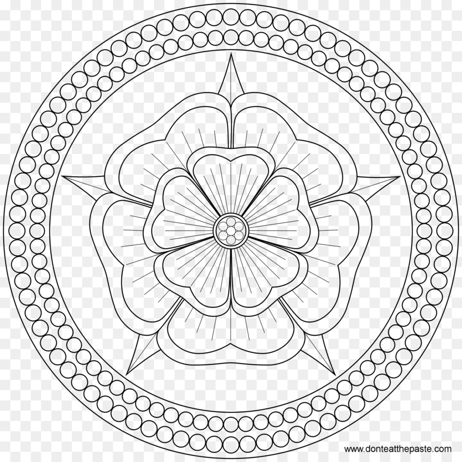 Circle Line Mandala-Form - Kreis