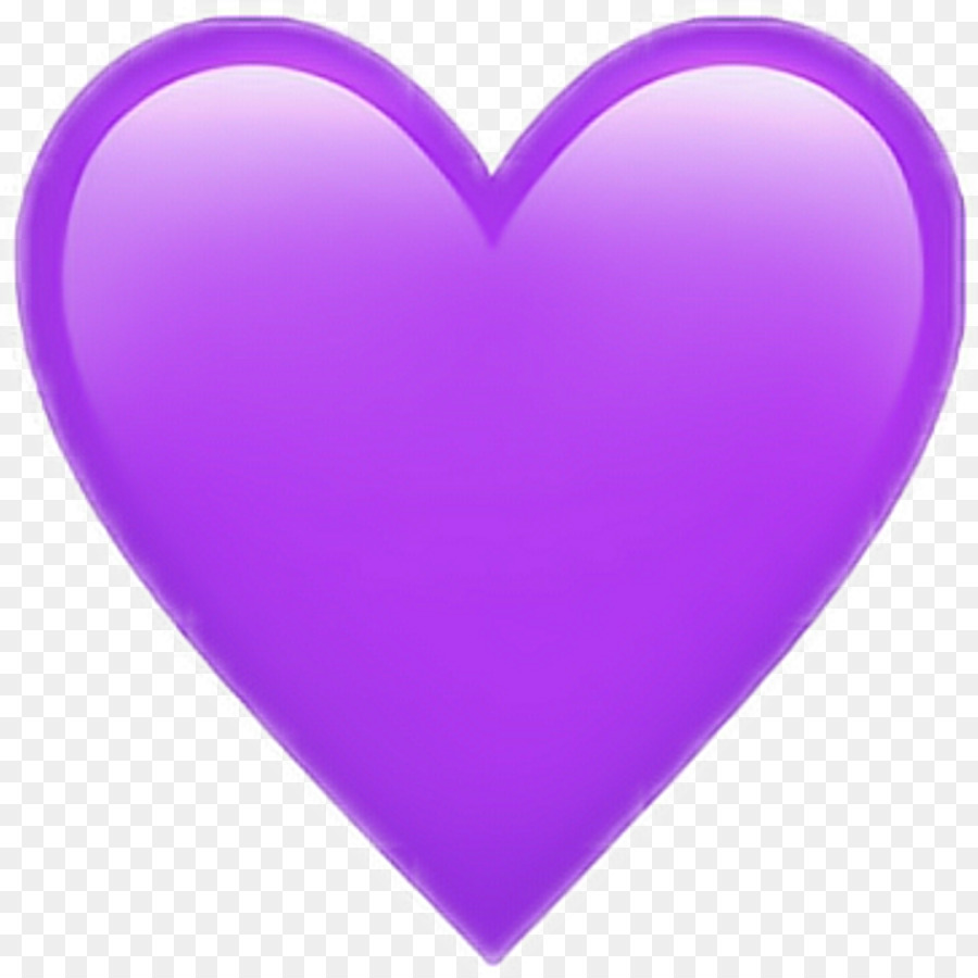 Cuore Viola Emoji Sticker Amore - viola vettoriale