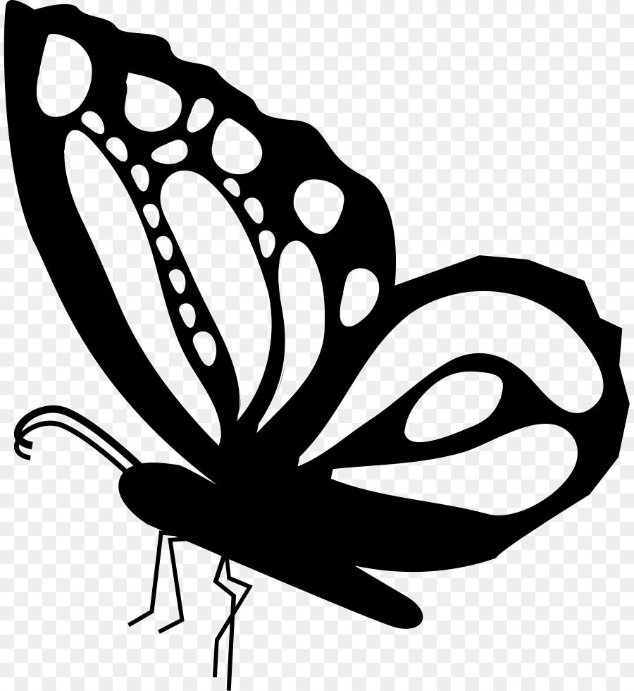 Monarch-Schmetterlings-Insekten-Zeichnung Clip art - schöner Vektor