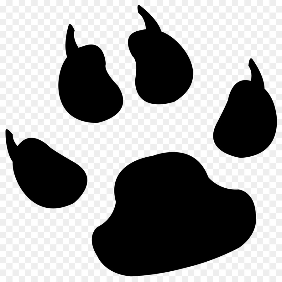 Hund Tiger Cougar Paw Welpen - schwarze Pfotenabdrücke