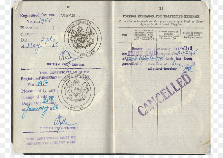 USA Reisepass Suez-Krise Reisedokument britischen Pass - Schlacht von Kadesch
