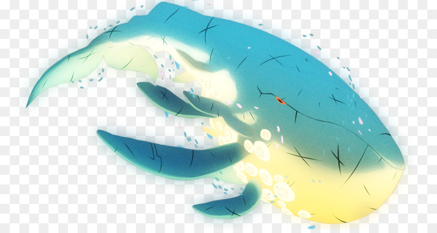 Zeichnung Kunst Leviathan Tier - schwimmende Blätter