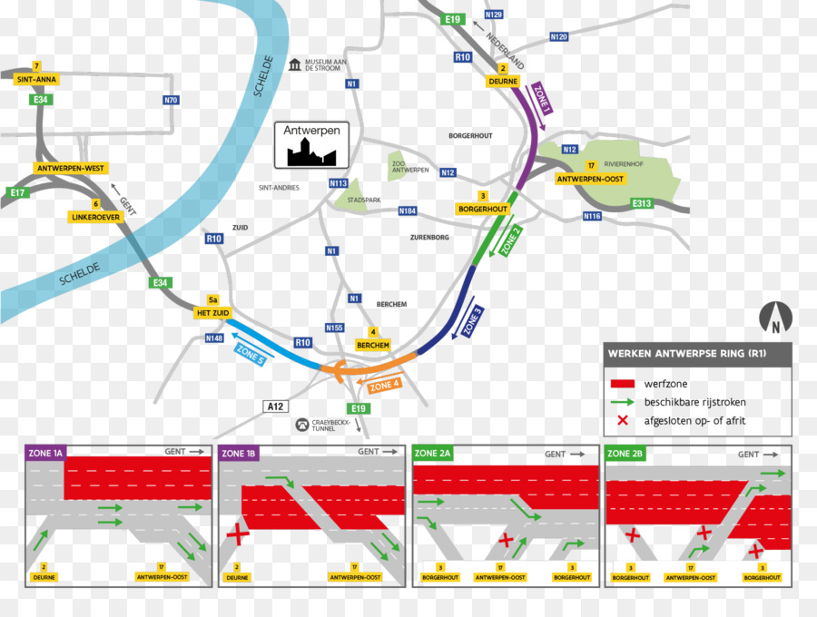 R1 vòng đường Oosterweel liên Kết Brussels Vòng Đường Giao thông và cơ Quan Ghent - cản trở