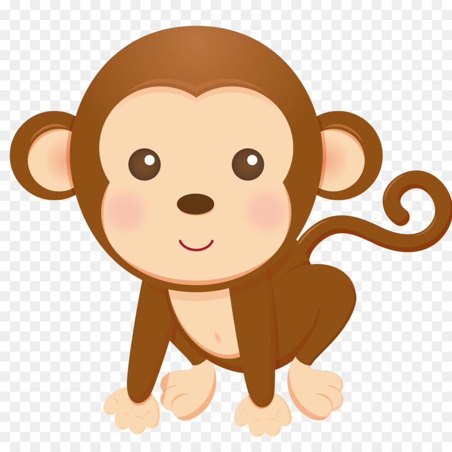 Bambino Disegno di un Neonato Clip art - scimmia