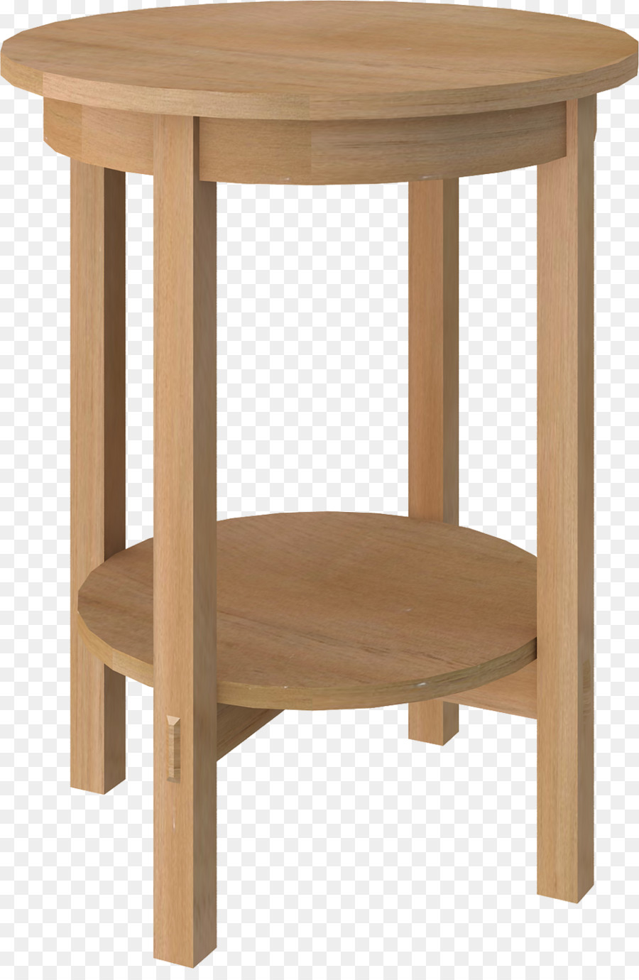 Tisch Gartenmöbel aus Hartholz Regal - ein Runder Tisch mit vier Beinen