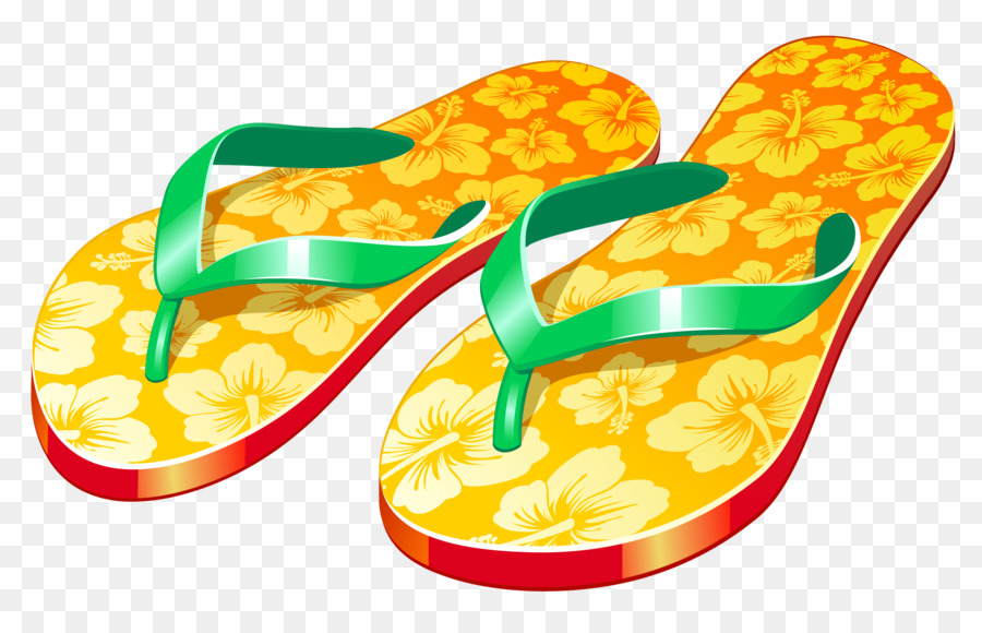 Giày dép Dép Clip nghệ thuật - màu vàng mùa hè