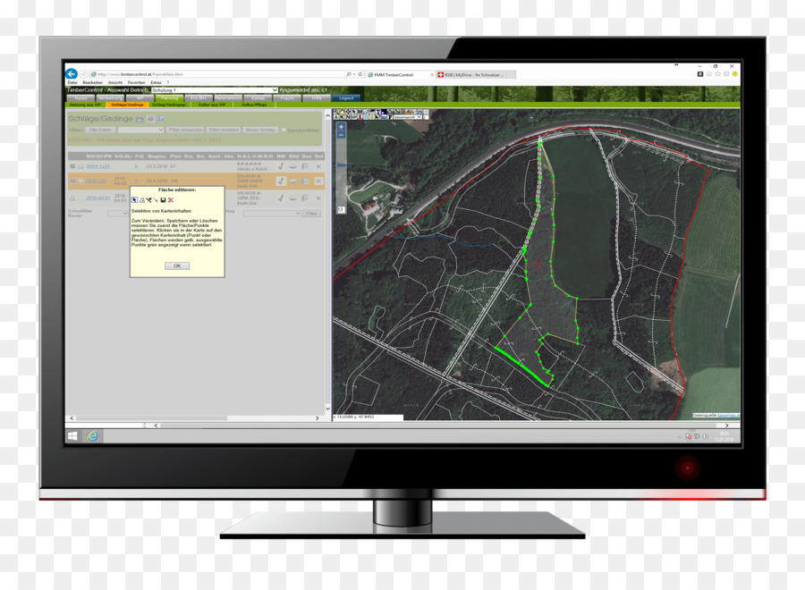 Modello di Monitor di Computer al dispositivo di Visualizzazione del Computer Software di Dati - il software di mappatura