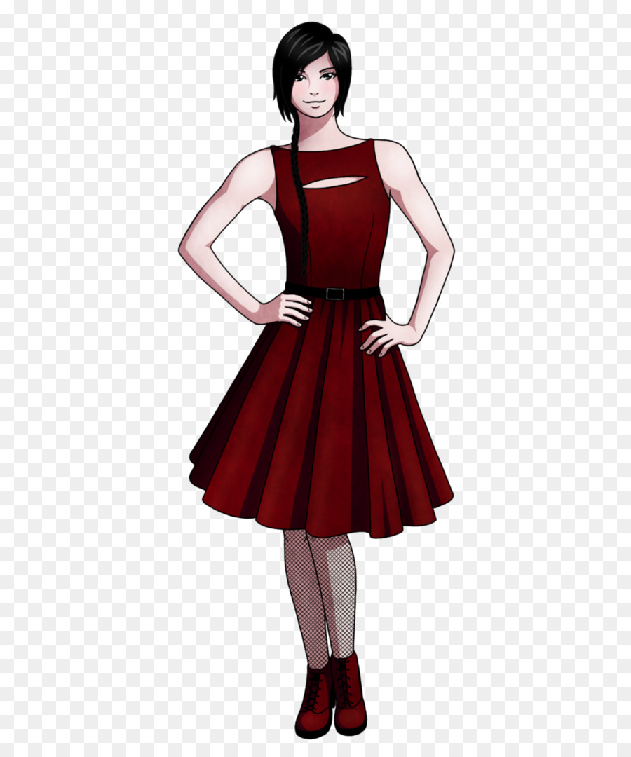 Abbigliamento Vestito Commissione Di Disegno Di Moda - vestito rosso