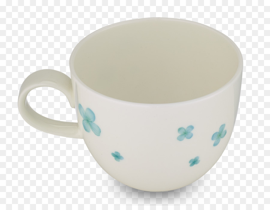 Geschirr Kaffee Tasse Becher Untertasse Keramik - verstreuten Blütenblätter