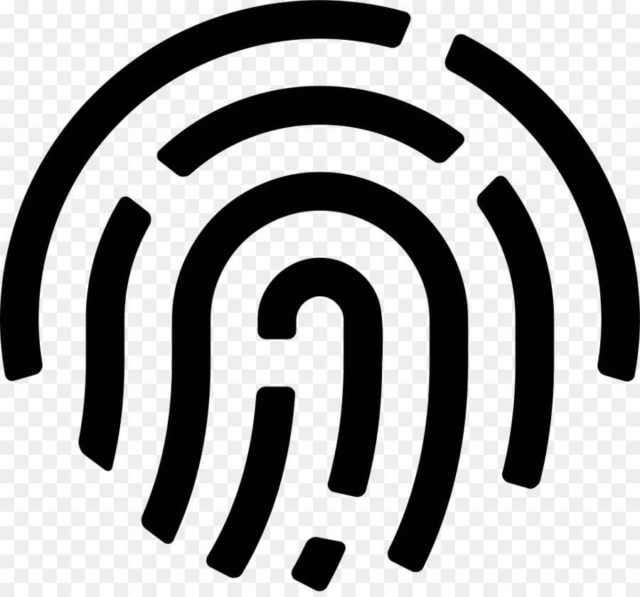 Logo Monochrome Fotografie Symbol der Marke - Fingerabdrücke
