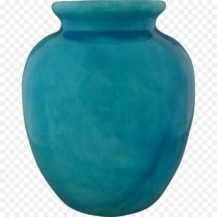 Türkis Blaugrün, Kobalt blau, Vase, Urne - Vase