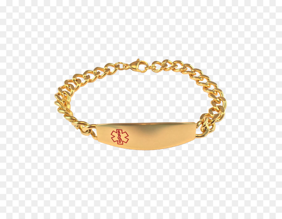 Armband-Schmuck Gold-Medizinische Identifikation-tag Kleidung-Accessoires - gold Armband