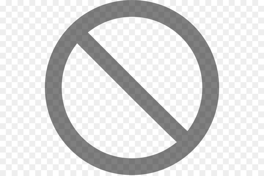 Circle Line Oval - verboten Zeichen