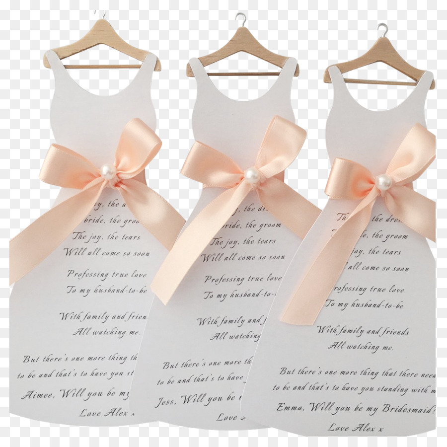 Hochzeit Einladung Brautjungfer Kleid Kleidung - Braut