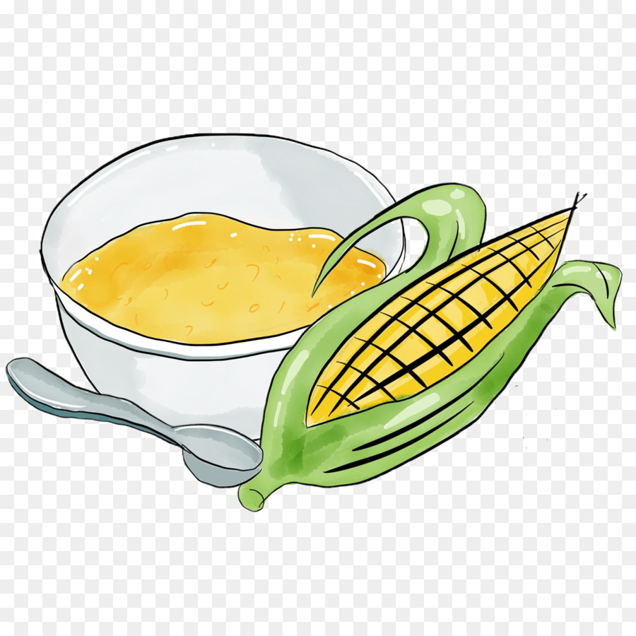 Mais auf dem cob-Vegetarische Küche Essen Geschirr - gelb mais bowl