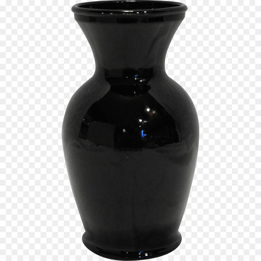 Vase Pontil mark Satin-Glas Keramik - - Vase
